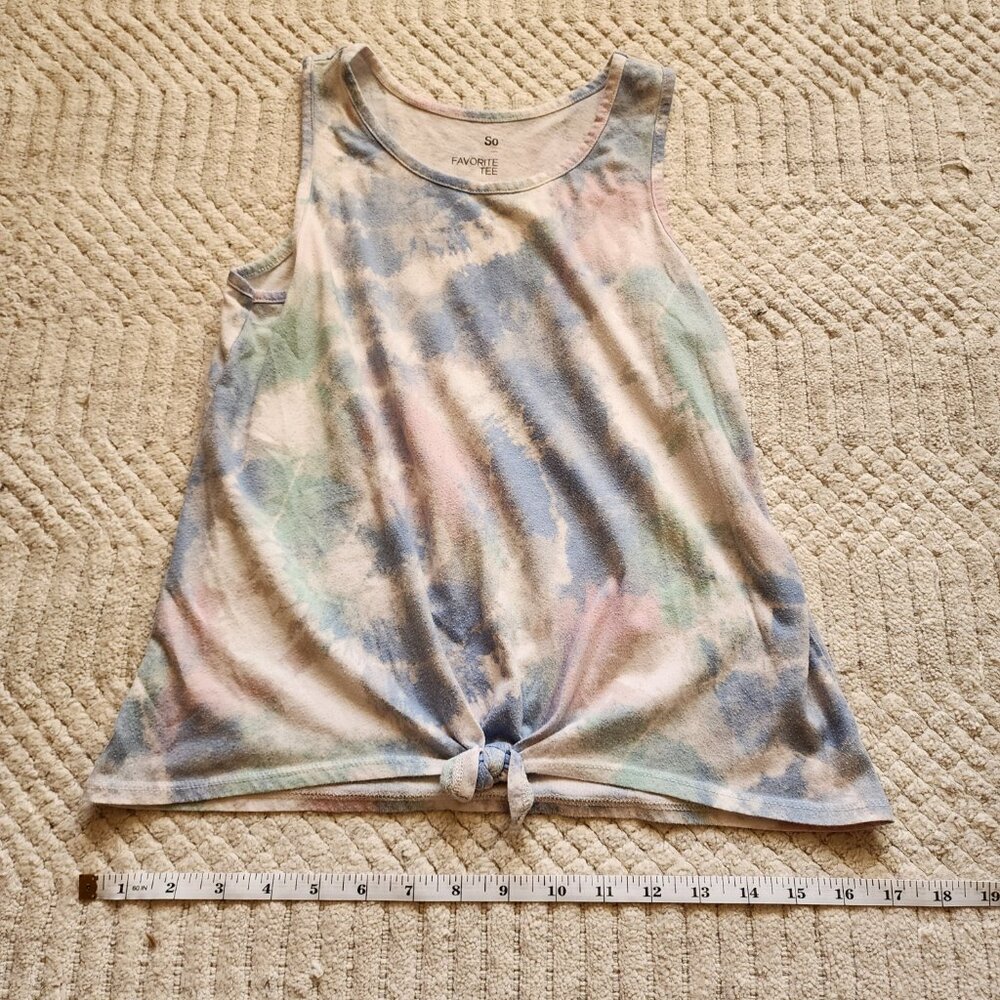 SO Favorite Tee Tie‑Dye Sleeveless Tank Top Juniors XL (14/16) - Picture 6 of 12
